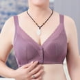 thumbnail image 1 of Cavosen Wireless Bras for Women Full Coverage Lace Seamless Front Closure Everyday Bras No Underwire Push up Gathered Together Solid Bralette Oversized with Adjustable Strap Breathable Underwear, 1 of 9