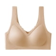 thumbnail image 1 of Cavosen Wireless Push up Bras for Women Back Smoothing Wireless Supportive Bras Lightly Padded Solid Bralettes Wide Straps Breathable Every day Underwear, 1 of 2