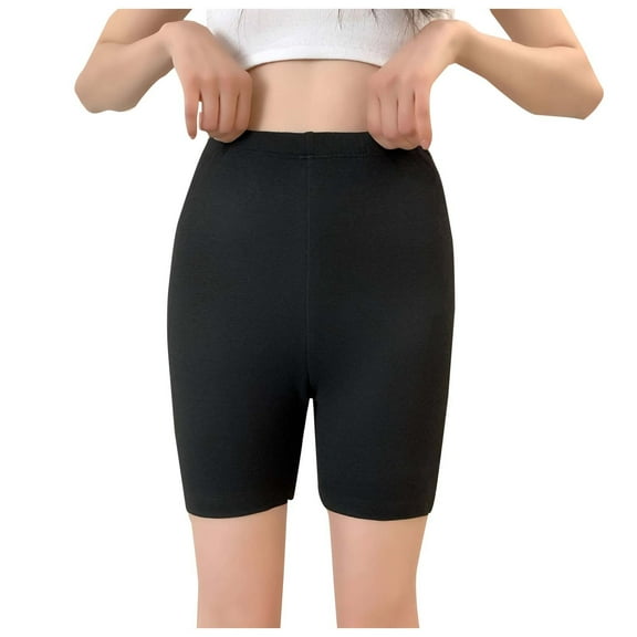 Cavosen Women Sweatpants Acrylic Tight Leggings Solid Stretchy Lightweight Elastic Waist Cropped Trousers Breathable Versatile Pants Black XL