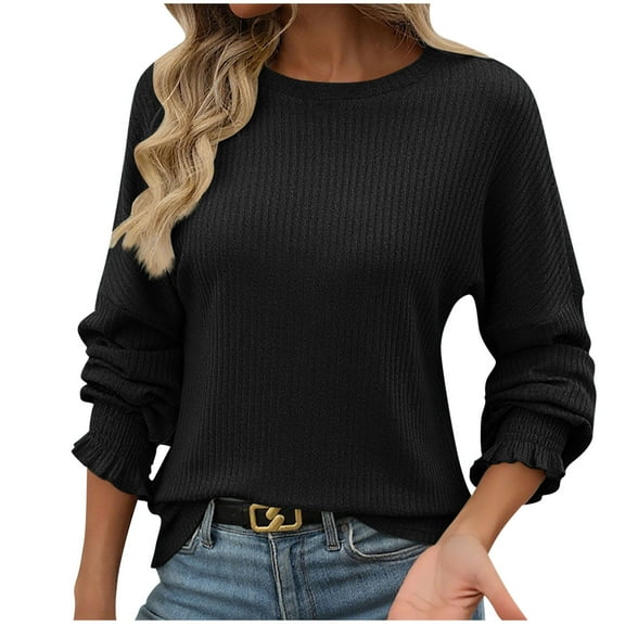 Cavosen Women Undershirts Long Sleeve Crewneck Stretch Base Layer Tee Thermal Solid Fitted Underscrubs Soft Fall Everyday Tops