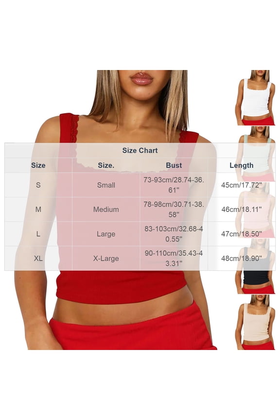 Women's Camisoles Lace Stretch Bodycon Cami Seamless Dressy Tank Square Neck Sleeveless Wide Strap Soft Undershirt Solid Summer Holiday Tops