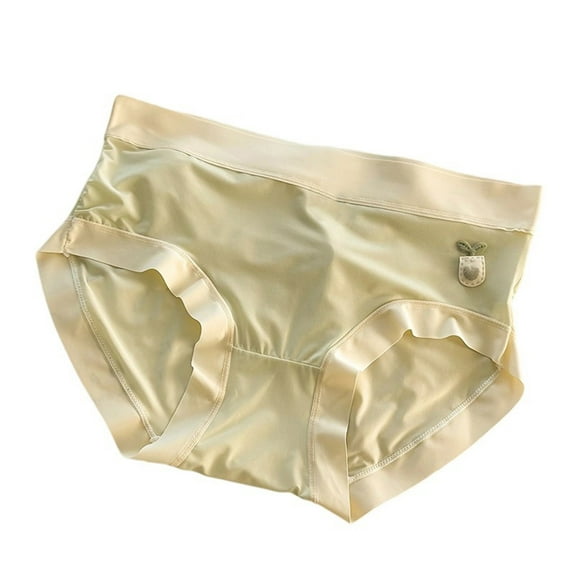 Cavosen Women's High Waist Panties Cotton Seamless Plus Size Soft Briefs Breathable Comfortable Casual Underwear