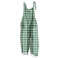 thumbnail image 1 of Cavosen Women's Rompers Plus Size Loose Sleeveless Jumpsuits Long Overalls with Pocket Plaid Lightweight Summer Cute Rompers, 1 of 5