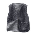 thumbnail image 1 of Cavosen Women's Vests Crew Neck Sleeveless Fleece Vest with Pocket Button Solid Loose Jacket Windproof Warm Fall Outerwear, 1 of 6