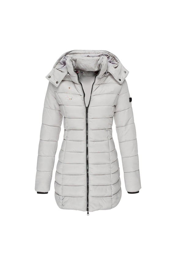 Women's down Jackets & Coats Lightweight Winter Warm Long Down Jacket Packable Packable Coat with Hood Casual Insulated Travel Outerwear