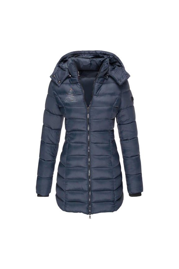 Women's down Jackets & Coats Lightweight Winter Warm Long Down Jacket Packable Packable Coat with Hood Casual Insulated Travel Outerwear