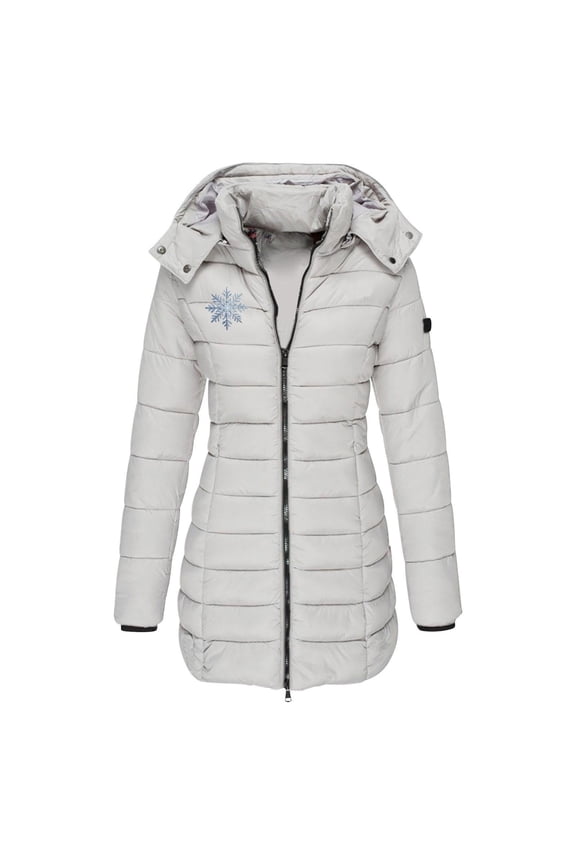 Women's down Jackets & Parkas Lightweight Winter Warm Long Down Jacket Packable Packable Coat with Hood Versatile Insulated Travel Outerwear