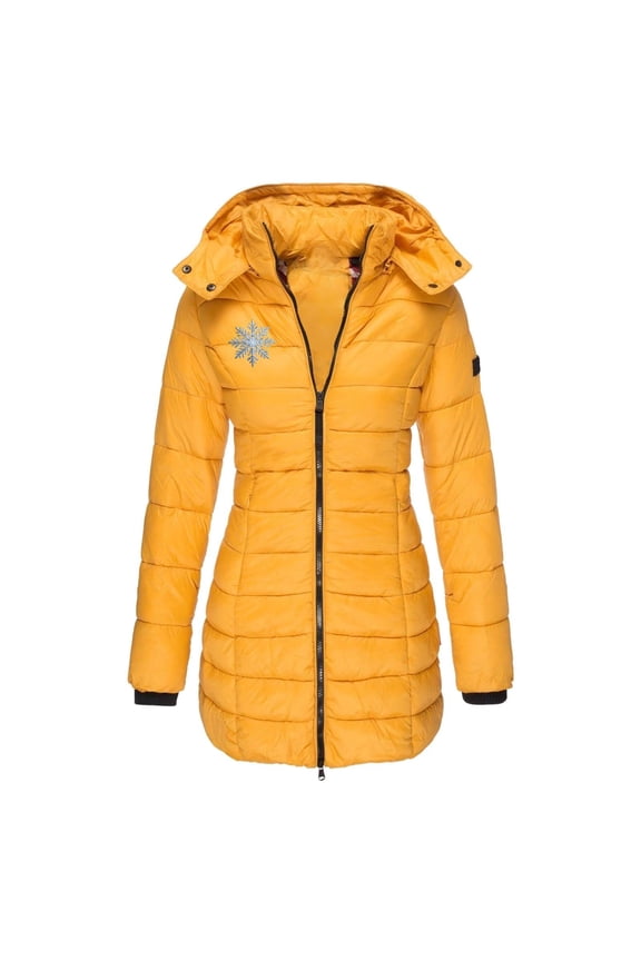 Women's down Jackets & Parkas Lightweight Winter Warm Long Down Jacket Packable Packable Coat with Hood Versatile Insulated Travel Outerwear