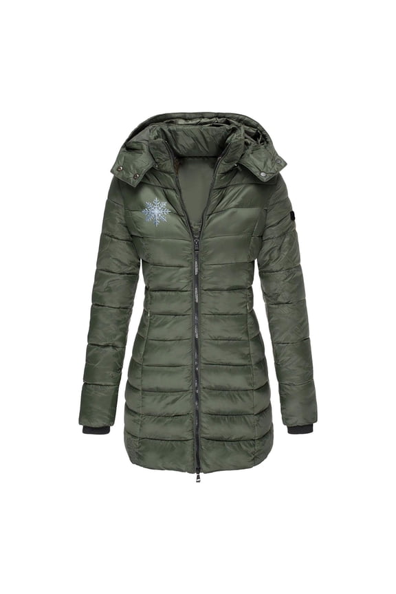 Women's down Jackets & Parkas Lightweight Winter Warm Long Down Jacket Packable Packable Coat with Hood Versatile Insulated Travel Outerwear