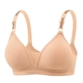 thumbnail image 1 of Cavosen Womens Bras Push up Plus Size Wireless Supportive Bras Lightly Padded Solid Bralettes Spaghetti Strap Breathable Comfortable Underwear, 1 of 2