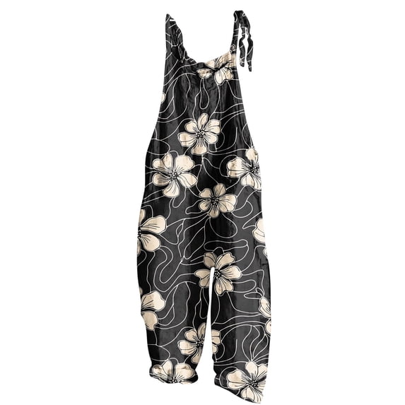 Cavosen Womens Jumpsuits Oversized Jumpsuits Wide Leg Long Overalls with Pocket Print Lightweight Summer Casual Rompers