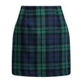 thumbnail image 1 of Cavosen Womens Plaid Skirt High Waist BodyconMini Skirts Short Skirts Elegant Cute Bussiness Club Formal Skirt, 1 of 7