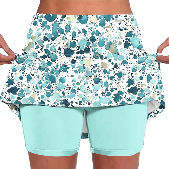 Cavosen Womens Shorts with Pockets Plus Size Short Skorts Yoga Pants Floral Print Lightweight Comfy Shorts
