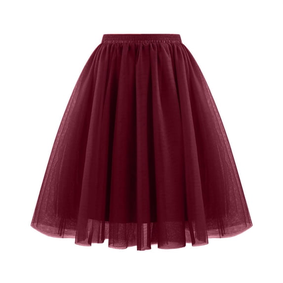 Cavosen Womens Skirt Tiered High Waist Midi Ball Skirt Short Skirts Trendy Cute Casual Cocktail Party Skirt