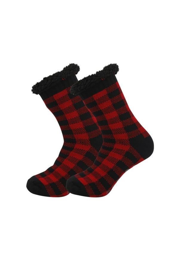 Womens Slouch Socks Cotton Plu Size Non Slip Wool Thick Warm Stretch Socks Knit Breathable Socks 1Pair