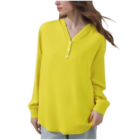 Cavosen Womens V Neck Undershirts Long Sleeve Stretch Base Layer Tee Thermal Solid Fitted Underscrubs Soft Comfy Everyday Tops