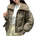 thumbnail image 1 of Cavosen Womens Winter Coats Plus Size Lightweight Winter Warm Short Down Jacket Packable Packable Coat Casual Insulated Travel Outerwear, 1 of 5
