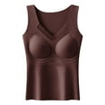 thumbnail image 1 of Cavosen Womens Workout Tank Tops Winter Fleece Sleeveless Top Padded Solid Lightweight Basic Cami Tank Soft Summer Sport Tops, 1 of 5