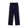 thumbnail image 1 of Cavosen Work Pants for Men Plus Size Wide Leg Pants with Pockets Elastic Waist Trousers Solid Lightweight Flowy Pants, 1 of 5