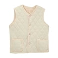 thumbnail image 1 of Cavosen Work Vest with Pockets Sleeveless Lightweight Trendy Jacket Zipper Padded Warm Solid Coat Fall Breathable Outwear Tops, 1 of 4