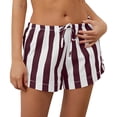 thumbnail image 1 of Cavosen Workout Shorts Women Elastic Waist Short Casual Pants Pants Stripe Lightweight Breathable Lounge Shorts, 1 of 7