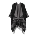 thumbnail image 1 of Cavosen Wraps for Evening Dresses Tassel Elegant Shawls Solid Soft Thicken Warm Open Front Scarves Casual Fall Everyday Wear, 1 of 8