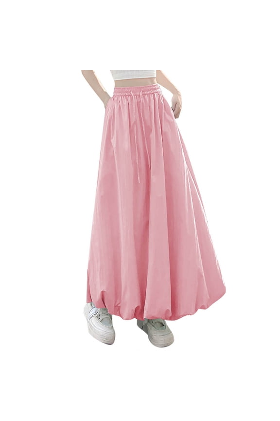 Y3k Skirt High Waist Midi Skirts A Line Solid Short Skirts Trendy Cute Date Night Office Formal Skirt