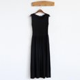 thumbnail image 1 of CawBing Korean version of the summer women's bottoming long vest pleated dress women solid dresses, 1 of 6