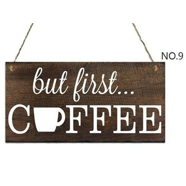 Cawbing Coffee Bar Signs for Wall Decor - Coffee Signs for Coffee Station, Vintage Coffee Sign Decor for Kitchen, Small Coffee Decorations for Coffee Bar Accessories