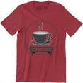 thumbnail image 1 of Cawfee - Funny Brewed Hot Coffee Lover Cold Brew Hipster Men's T-Shirt, 1 of 4