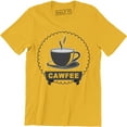 thumbnail image 1 of Cawfee - Funny Brewed Hot Coffee Lover Cold Brew Hipster Men's T-Shirt, 1 of 4