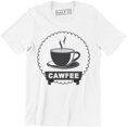 thumbnail image 1 of Cawfee - Funny Brewed Hot Coffee Lover Cold Brew Hipster Men's T-Shirt, 1 of 4
