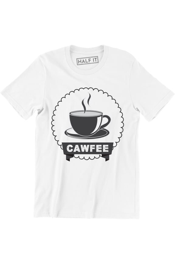 Cawfee - Funny Brewed Hot Coffee Lover Cold Brew Hipster Men's T-Shirt