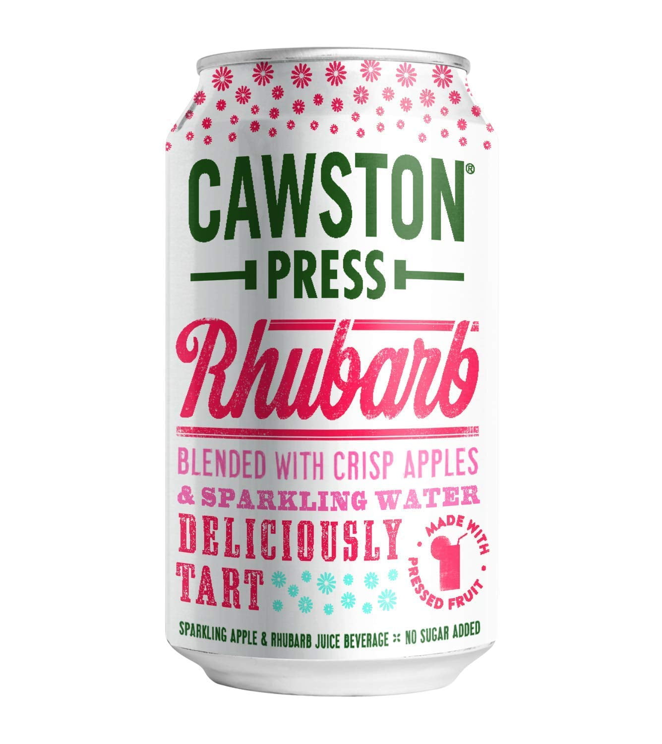 Cawston Press Sparkling Rhubarb & Apple Juice, 11.15 Ounce Cans Pack of 4