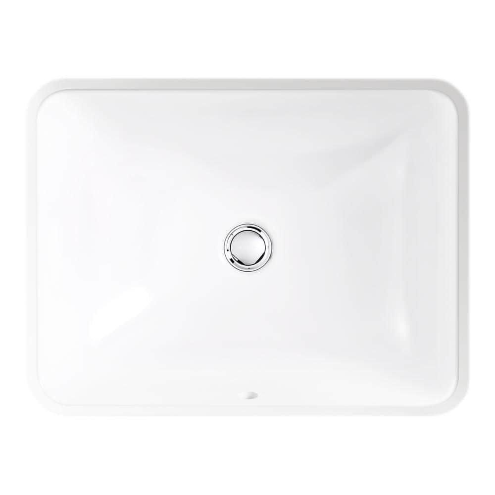 Caxton 20-5/16 in. Rectangular Undermount Bathroom Sink with Overflow ...