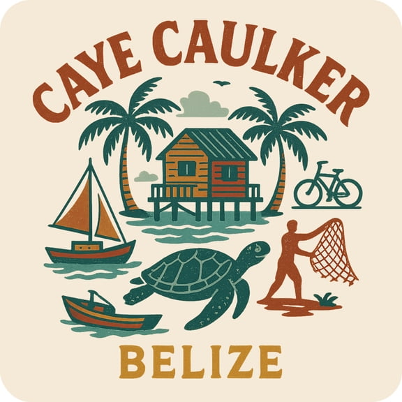Caye Caulker Belize Keepsakes Souvenir Vinyl Sticker – Destination Travel Keepsake Collectible (3-Inches Wide)
