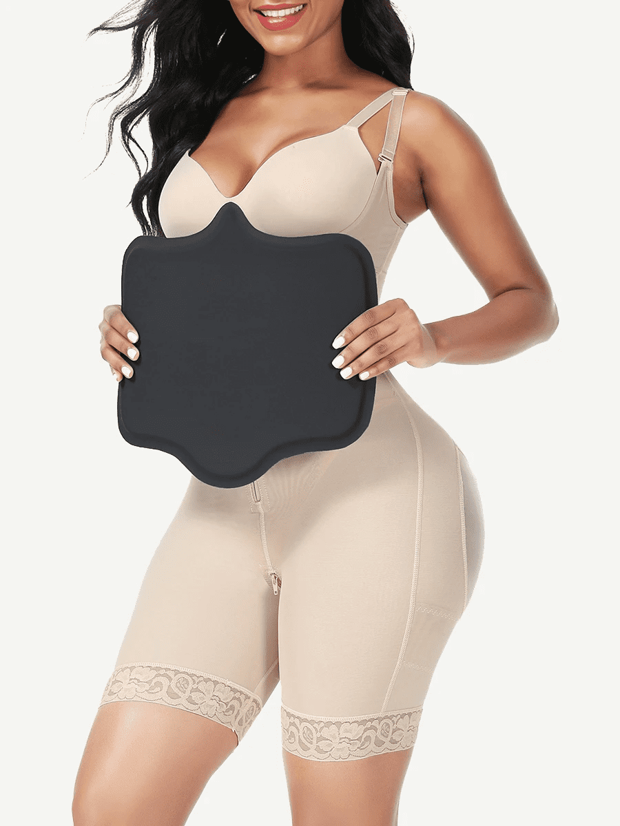 Gotoly Abdominal Compression Board Belly Flattening AB Board Lipo Foams  Post Surgery Liposuction Tummy Tuck(Beige) 