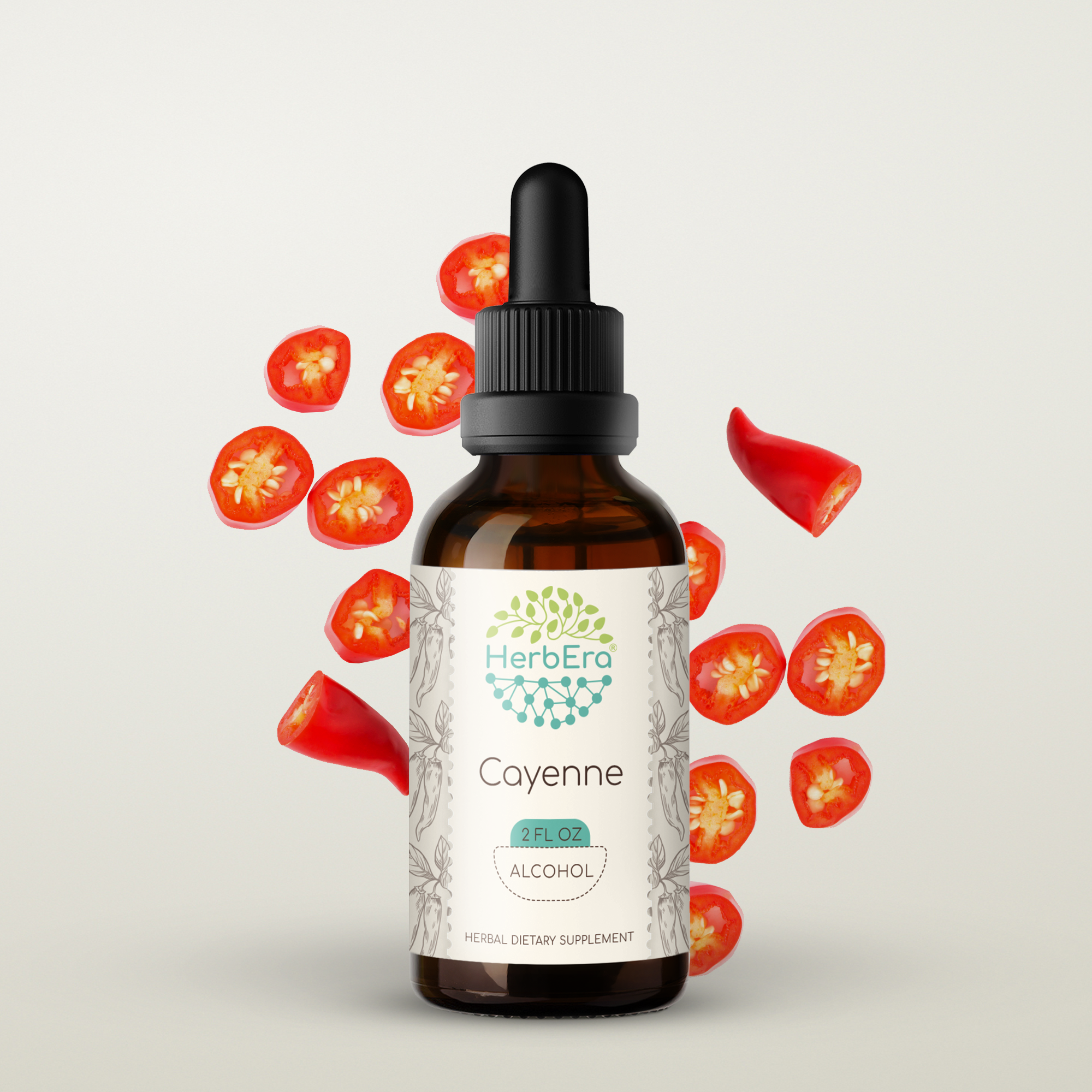Cayenne Alcohol Herbal Extract Tincture, SuperConcentrated Organic