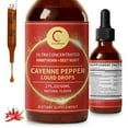 thumbnail image 1 of Cayenne Pepper Liquid Drops Supplement, w/Hawthorn Berry, Turmeric,Ginseng,Support Cardiovascular Health &Natural Detox,2FL oz, 1 of 7