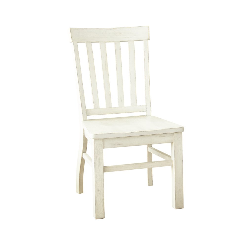 Cayla Antique White and Dark Oak 7-Piece Dining Set
