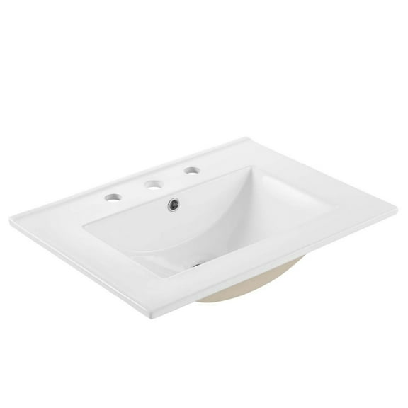 Cayman 24" Bathroom Sink White
