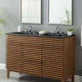 thumbnail image 1 of Modway Cayman 48" Double Basin Bathroom Sink in Black, 1 of 5