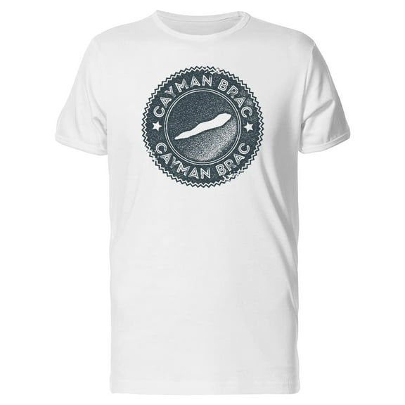 Cayman Brac Grunge Map Tee Men's -Image by Shutterstock