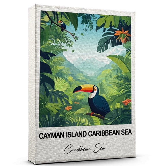 Cayman Island Caribbean Sea Travel Wall Art Caribbean Sea Canvas Travel Wall Decor with Timeless Appeal A Special Gift for Loved Ones