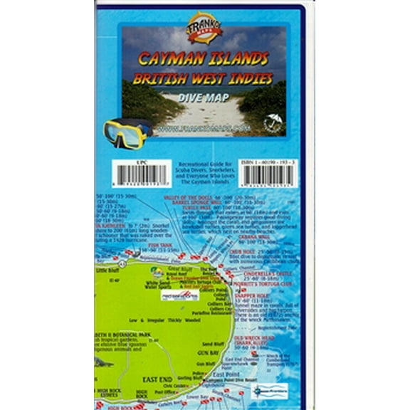 Cayman Islands British West Indies Dive Map