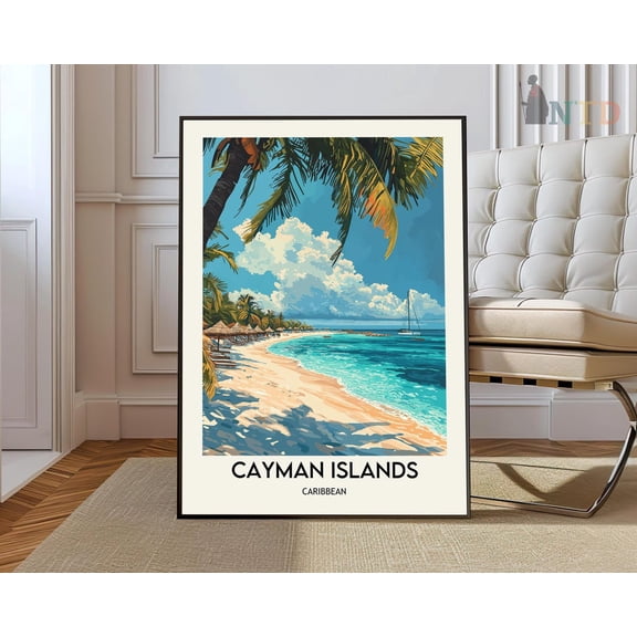 Cayman Islands Caribbean Coast Poster Unframed Paper Print