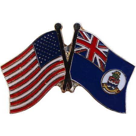 Cayman Islands Friendship Pin (White Disk)