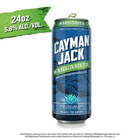 Cayman Jack Margarita, 24 fl oz Can, 5.8% ABV