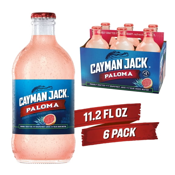 Cayman Jack Paloma, 6 Pack, 11.2 fl oz Bottles, 5.8% ABV