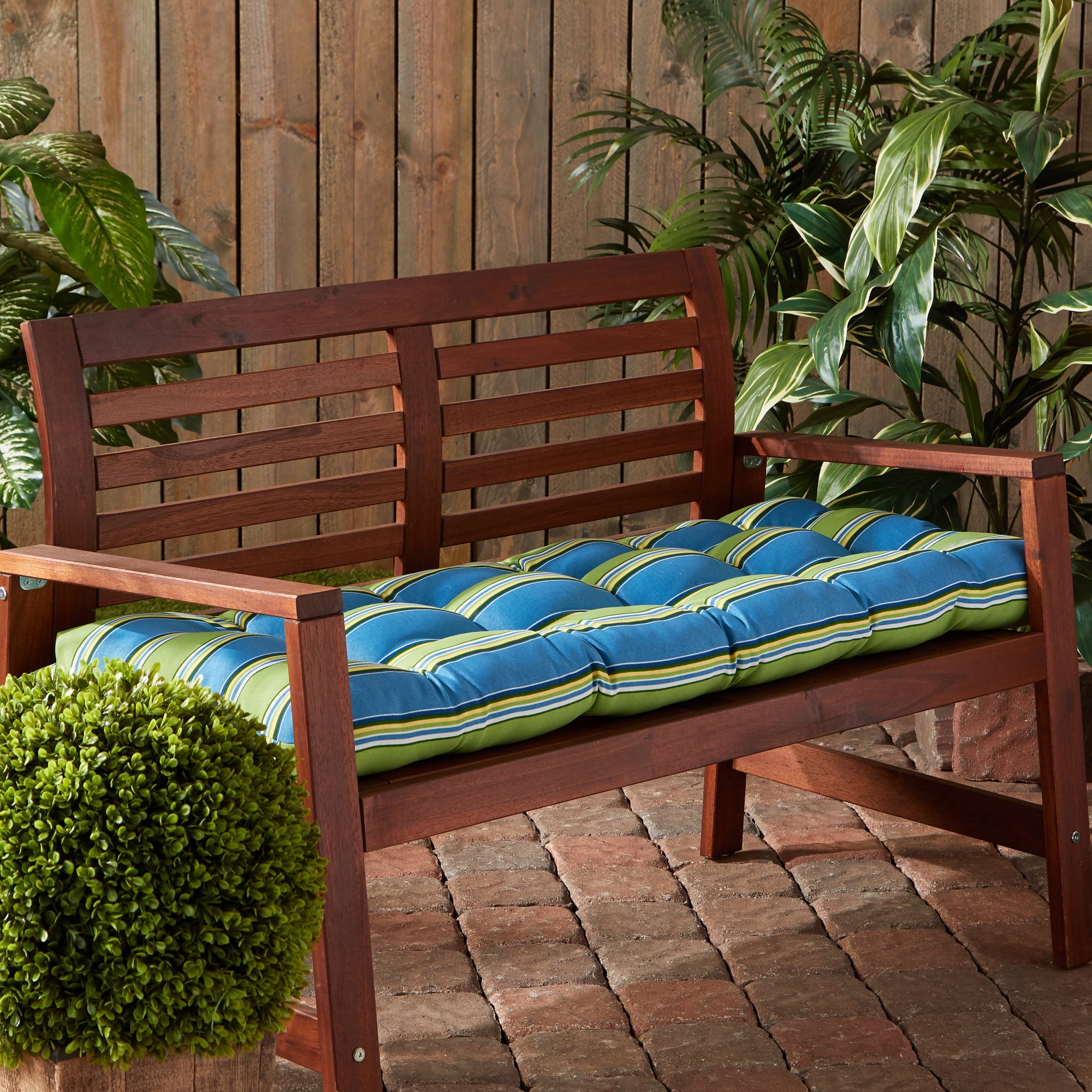 Cayman Stripe Outdoor 51 inch Bench Cushion Walmart